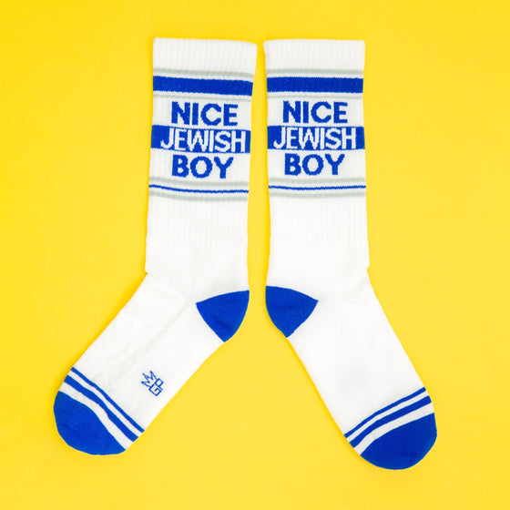 Nice Jewish Boy Gym Crew Socks