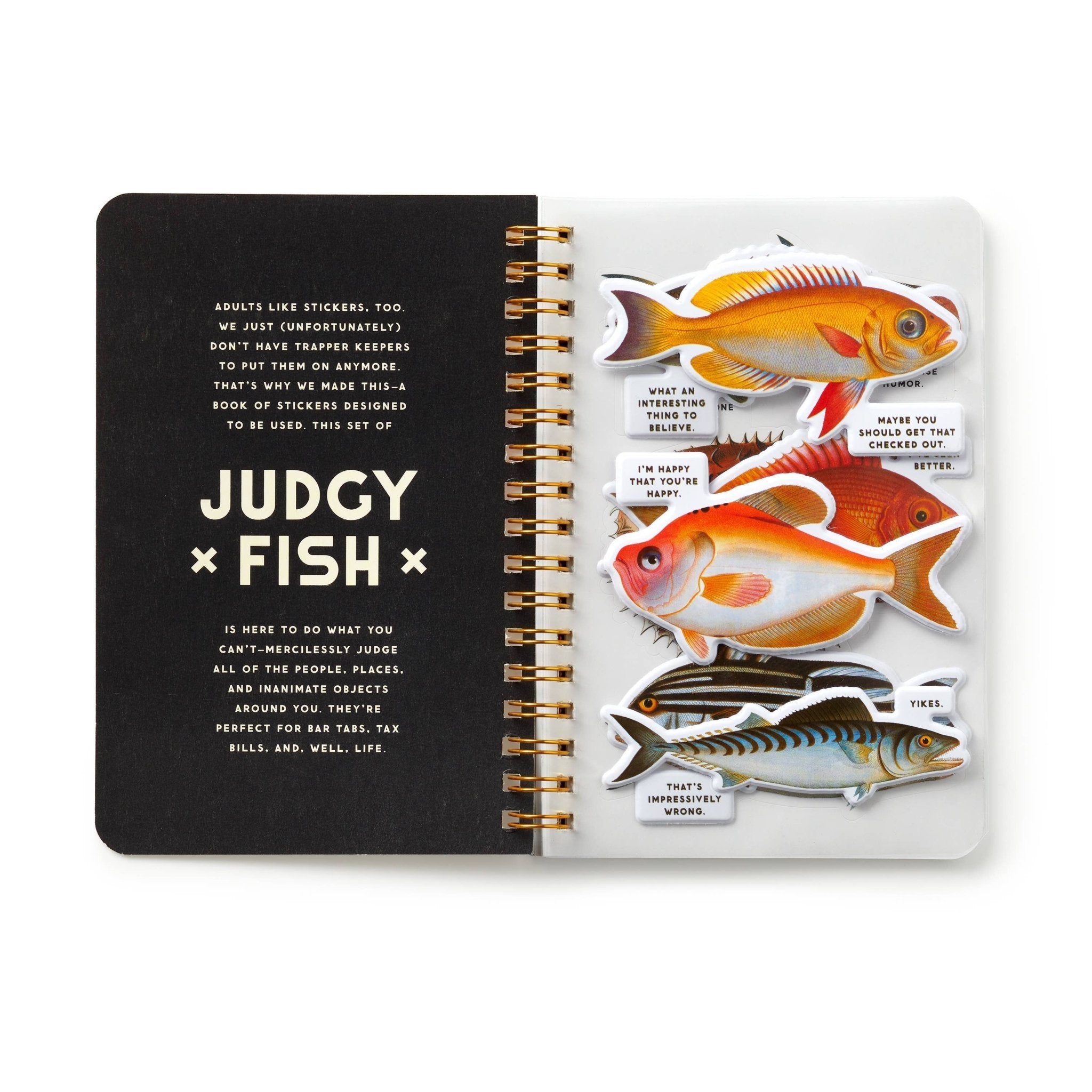 Brass Monkey Judgy Fish Sticker Book - Twirls + Twigs