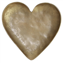  Heart Tray, Forged Iron - Brass