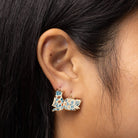 Floral Cat Drop Earrings | Gold Jewelry Cat Lover Gift - Twirls + Twigs