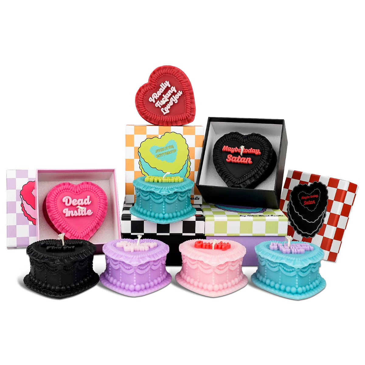 I Really Fucking Love You Heart Candle - Twirls + Twigs