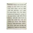 Remember When Hand Painted Wall Hanging 36" x 48" (size will vary) - Twirls + Twigs