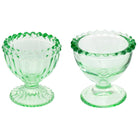Green Glass Easter Egg Cup - Twirls + Twigs