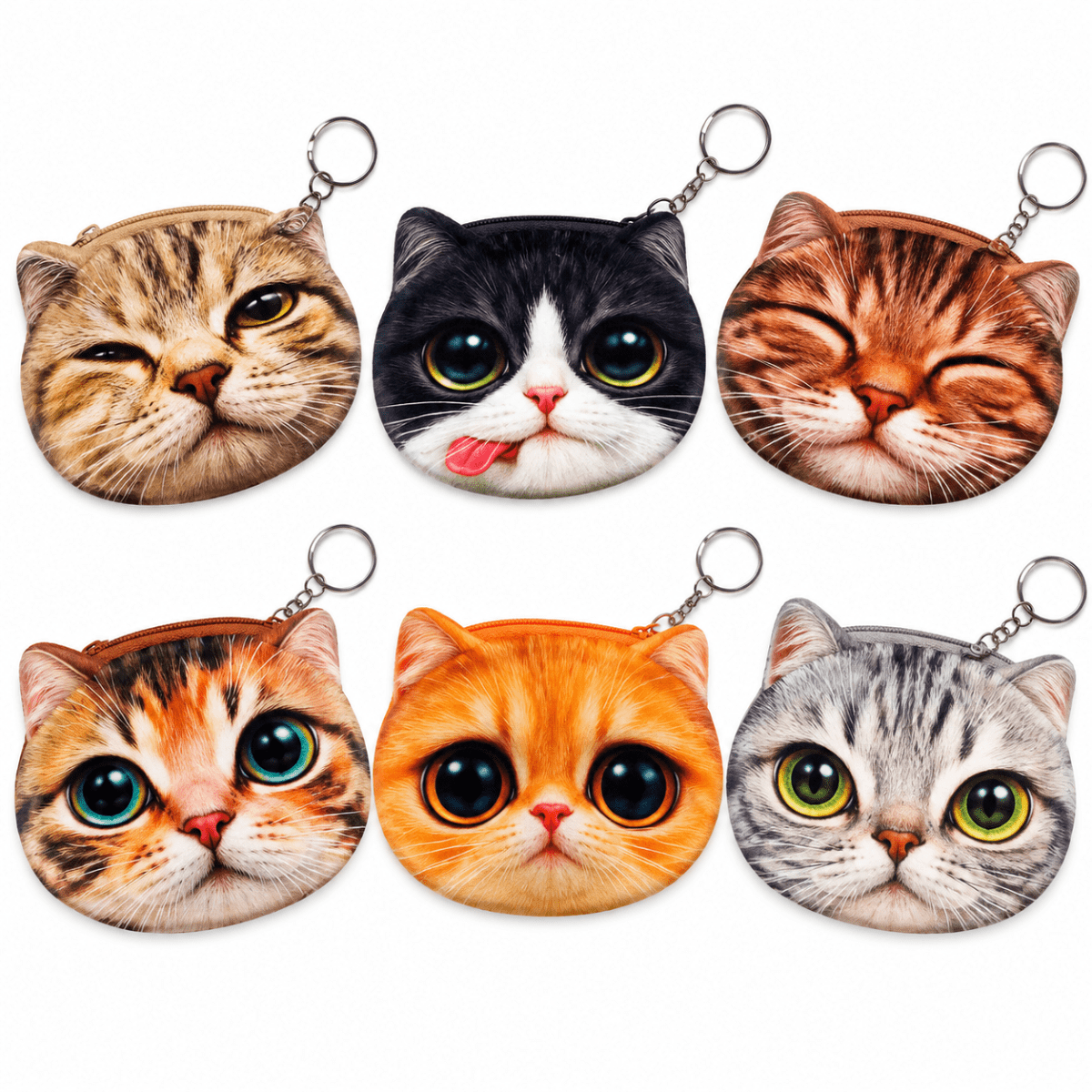 Cat Face Coin Purse - Twirls + Twigs