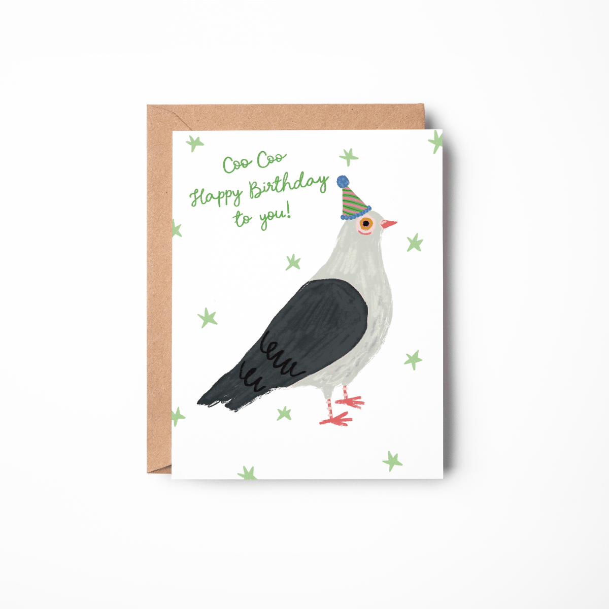 Birthday Pigeon Card - Twirls + Twigs