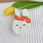 Cartoon Animal Design Hair Clips with Flower Accents: Chicken - Twirls + Twigs