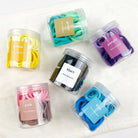 50pcs Candy - Colored Towel Ring Set High Elastic Hair Ties: Pink - Twirls + Twigs