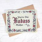 You're One Badass Mother - Vintage Mother's Day Card - Twirls + Twigs