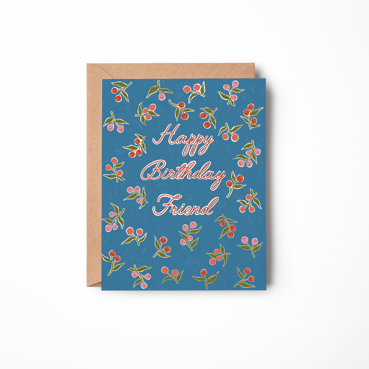Blue Dahlia Birthday Card - Twirls + Twigs