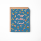 Blue Dahlia Birthday Card - Twirls + Twigs