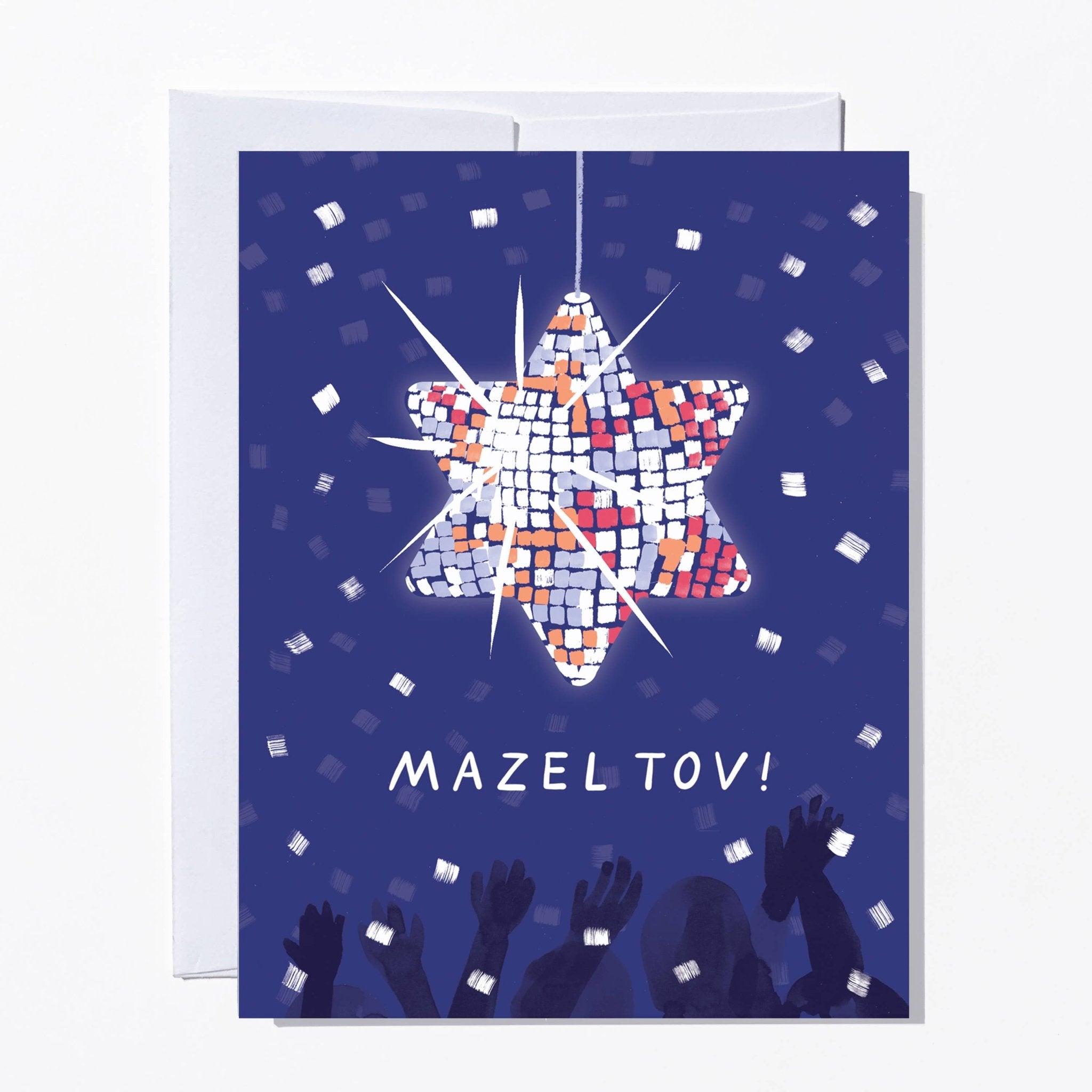 Disco Star Bar/Bat Mitzvah Card - Twirls + Twigs