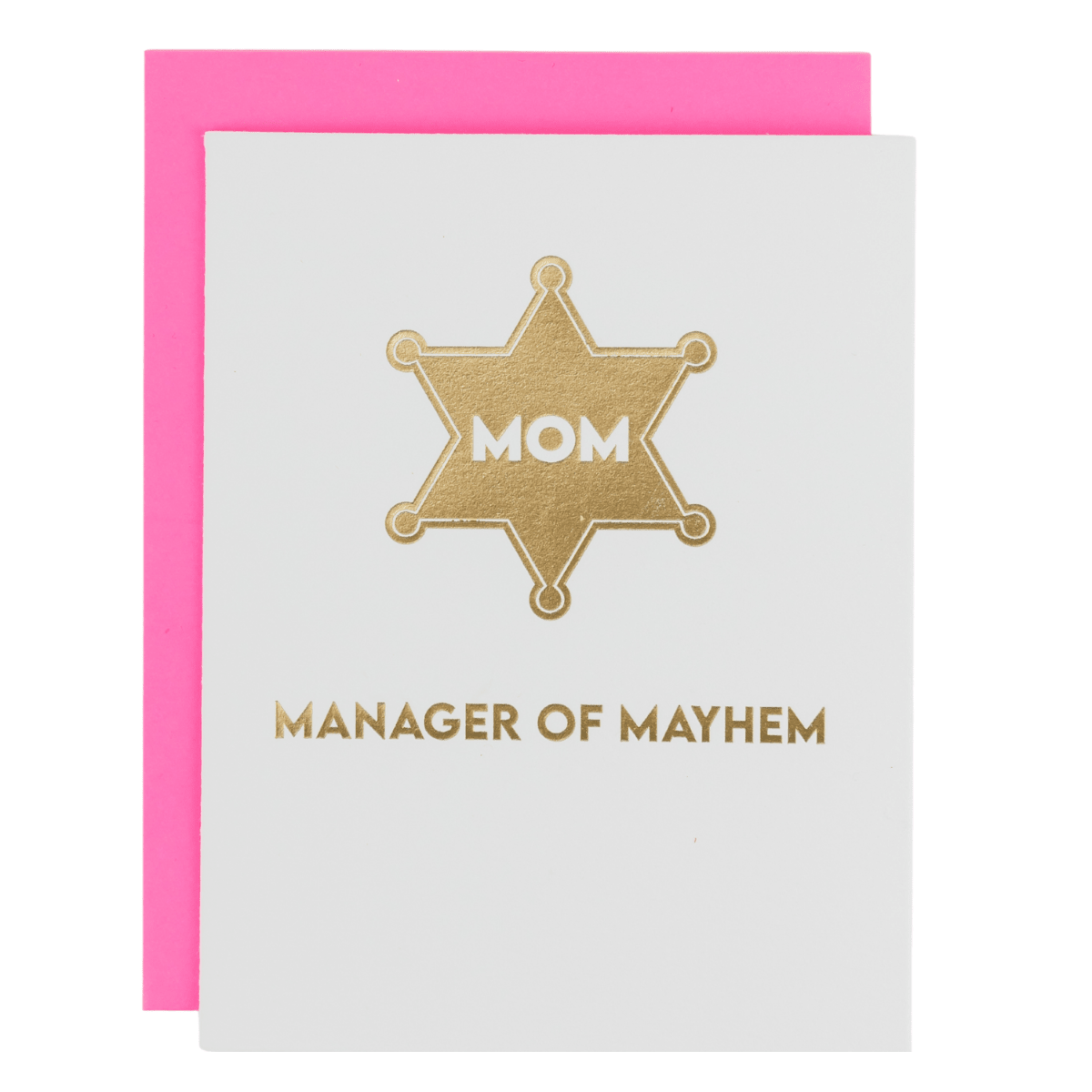Mom - Manager of Mayhem - Mother's Day Card - Twirls + Twigs