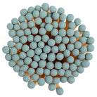 White Round Vessel with Marine Sage Matchsticks - Twirls + Twigs