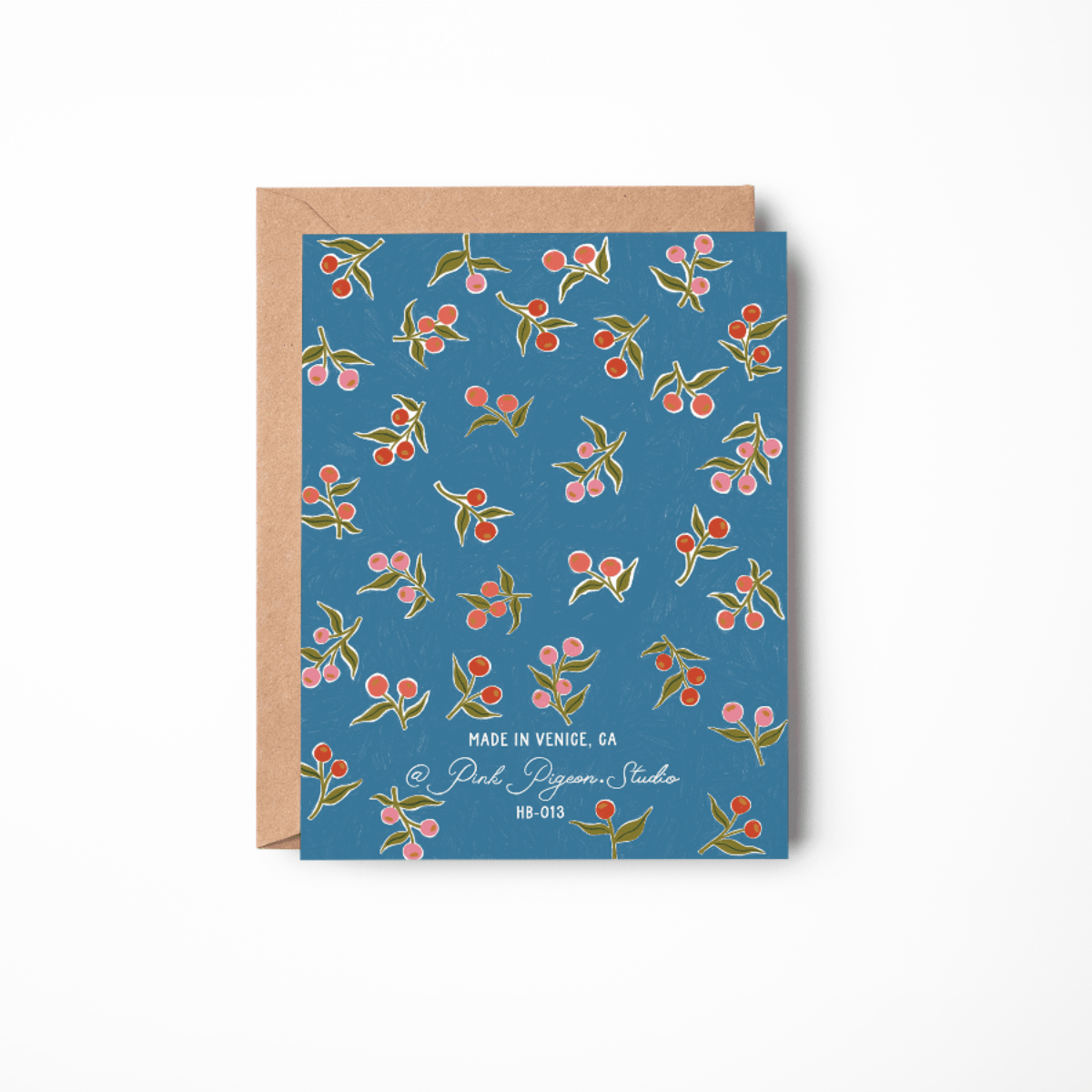 Blue Dahlia Birthday Card - Twirls + Twigs