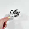 Hot Ghoul Ghost Sticker