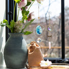 Stone Suncatcher - Hummingbird/Rainbow Stone - Twirls + Twigs