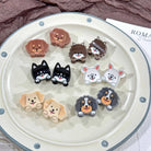 Cute Puppy Series Mini Hair Clip, Cartoon Animal Claw Clip: BorderCollie - Twirls + Twigs