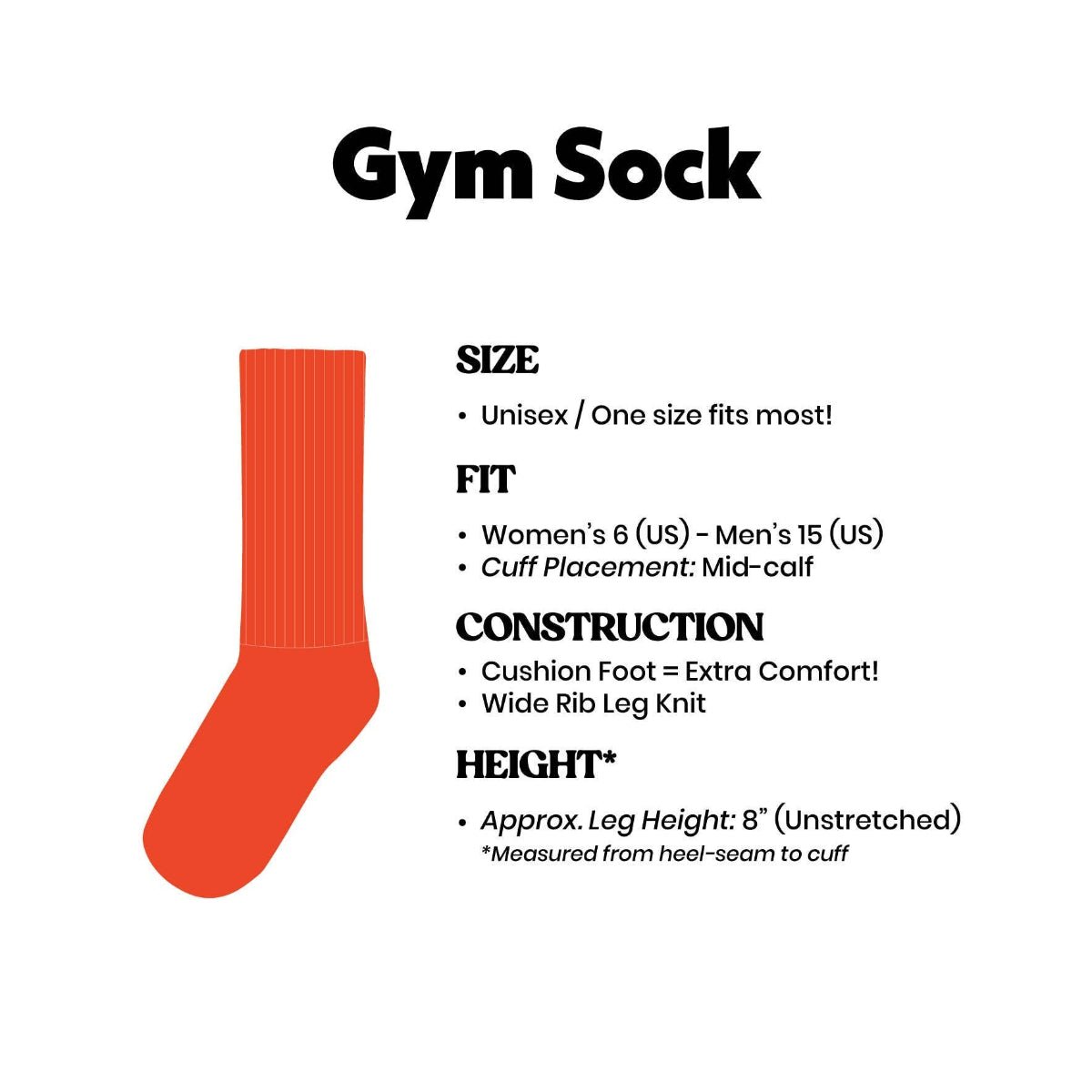 Girl Dad Gym Crew Socks - Twirls + Twigs
