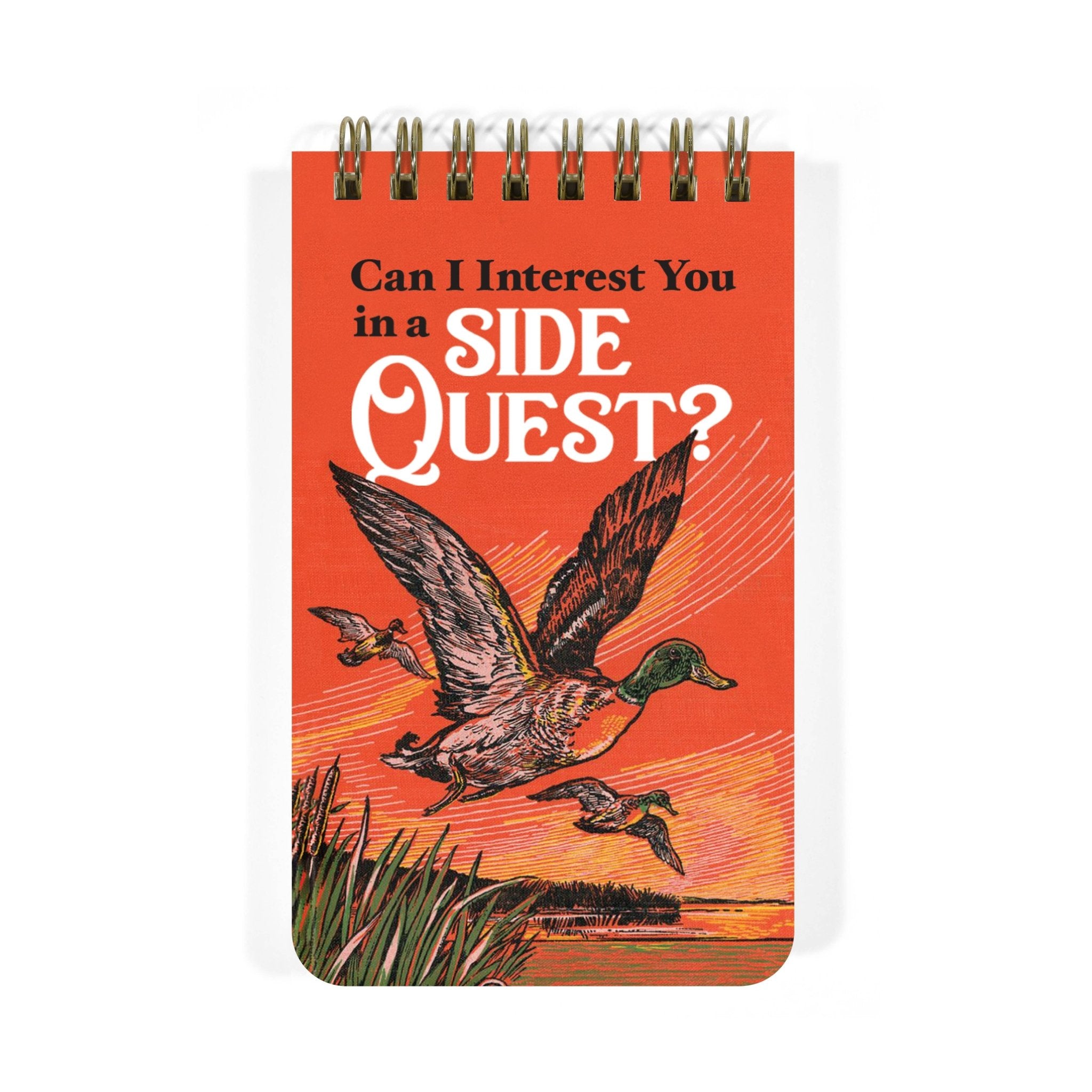 Can I Interest You in a Side Quest - 3x5 Spiral Memo Notepad - Twirls + Twigs