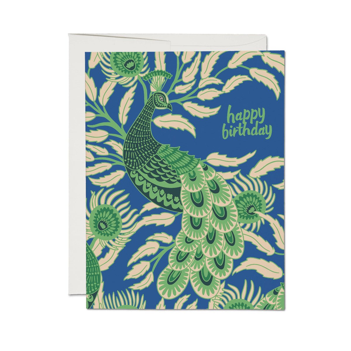 Birthday Peacock Greeting Card - Twirls + Twigs