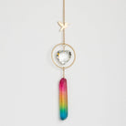 Stone Suncatcher - Hummingbird/Rainbow Stone - Twirls + Twigs