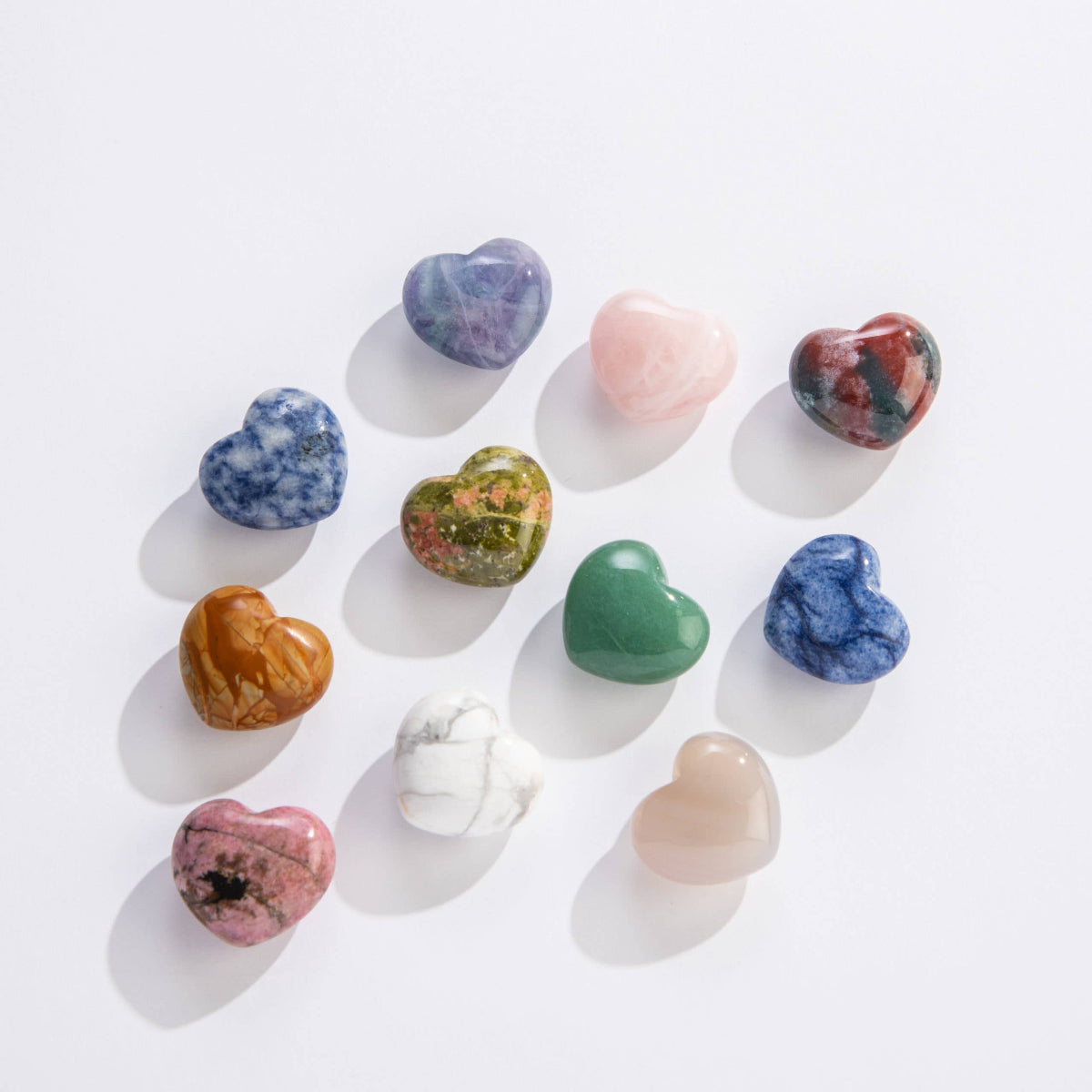 Small Crystal Hearts - Twirls + Twigs