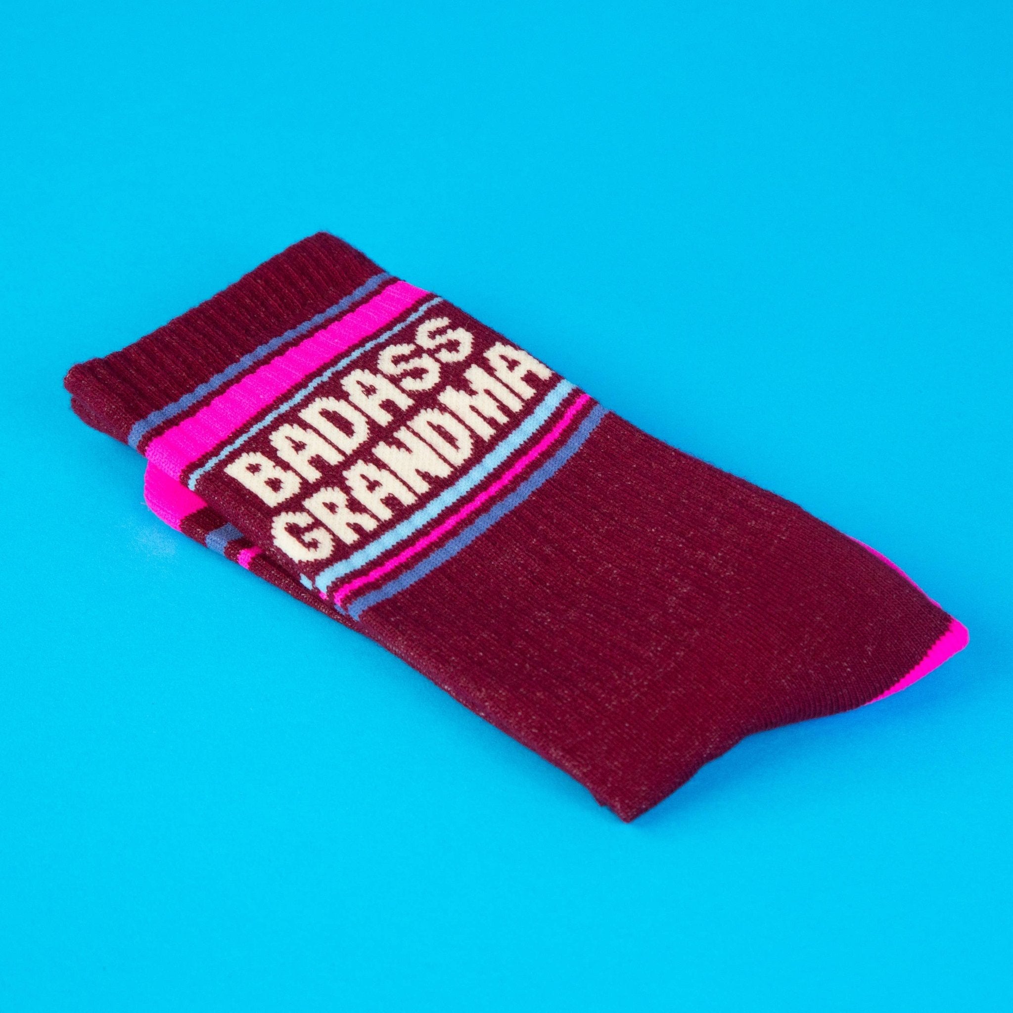 Badass Grandma Gym Crew Socks - Twirls + Twigs