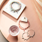 Chromacolor Miyuki Small Hoop - Turquoise Mint/Gold - Twirls + Twigs
