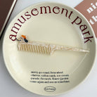 Whimsical Animal Acetate Combs，Vegetable Portable Hair Tools: Puppy - Twirls + Twigs