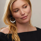 Refined Earring Collection - Crescent Hoop/Silver - Twirls + Twigs