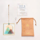 Stained Glass Light Catcher - Sunset Mountains - Twirls + Twigs