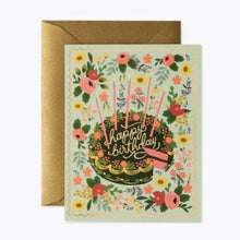  Floral Cake Birthday Card