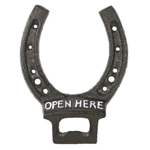  Horseshoe Bottle Opener, Cast Iron