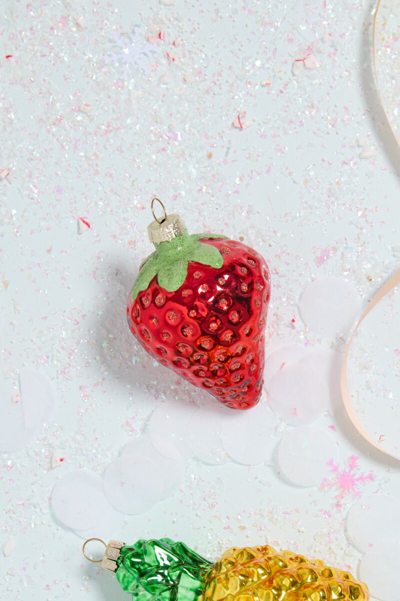 Juicy Strawberry Ornament - Twirls + Twigs