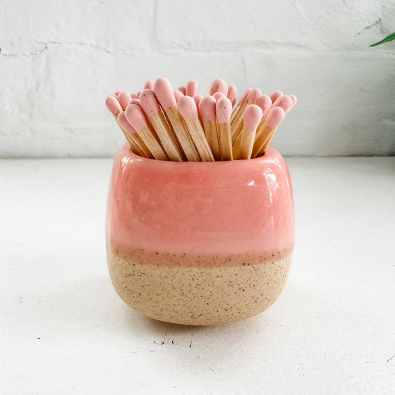 Ceramic Match Holders -  With Matches