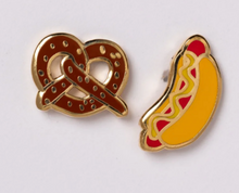  Hot Dog & Pretzel Earrings