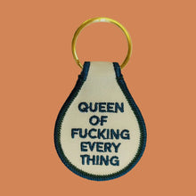  Queen of Fucking Everything Embroidered Key Tag