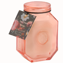  BOTANICA SAFFRON ROSE-8 OZ PINK GLASS