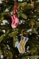 Tiny Stocking Ornament - Twirls + Twigs