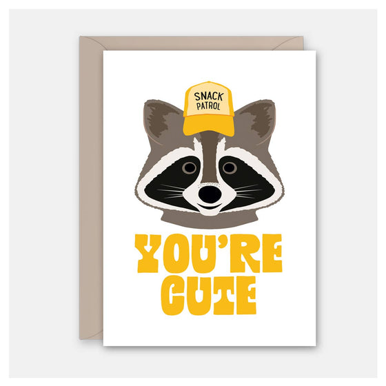 Cute Raccoon - Friendship Card