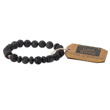  Lava Stone Bracelet - Stone of Strength