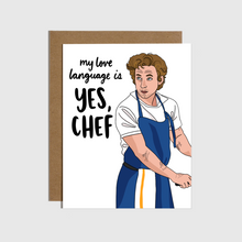  Yes Chef The Bear Love Card