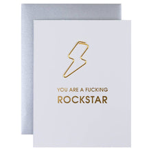  You are a Fucking Rockstar Paperclip Letterpress Card