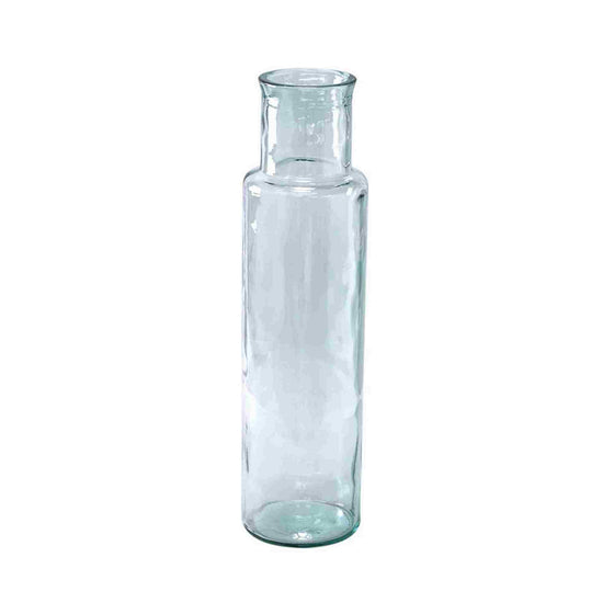 100% Recycled Glass Vase tall- clear glass