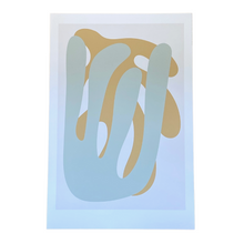  Blue & Gold Aida Abstract Art Print 1