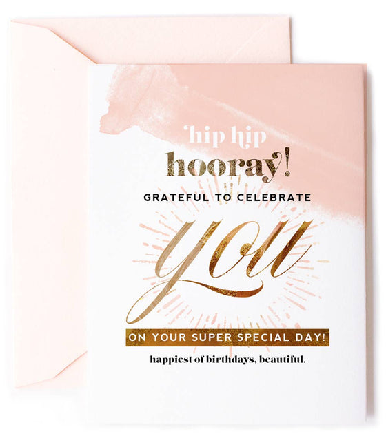 Hooray Super Special Birthday - Inspirational Birthday Card