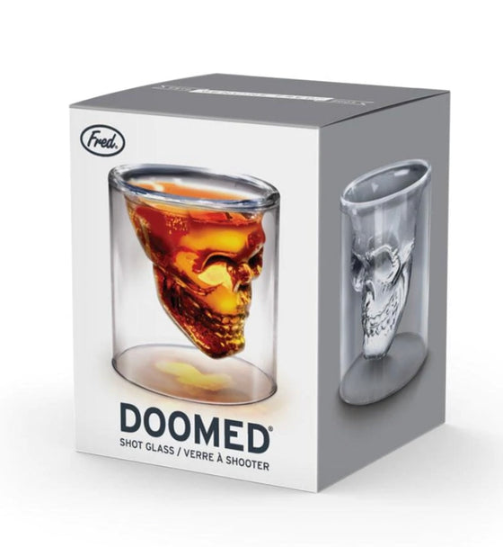 Doomed-Skull Shot Glass