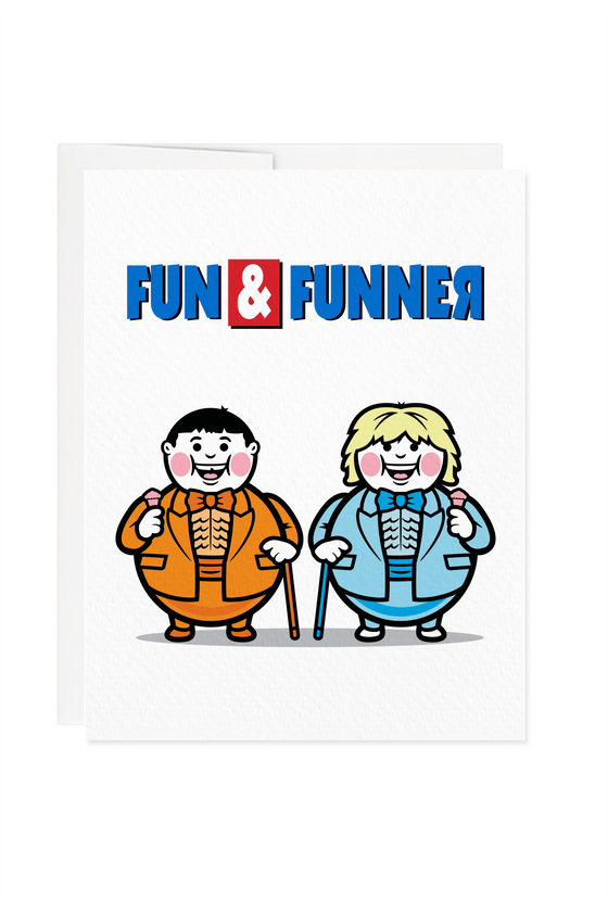 Fun & Funner Friendship Greeting Card - Blank Interior