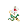 Ace of Hearts & Snake Ring