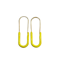  Paper Clip Earring -Yellow